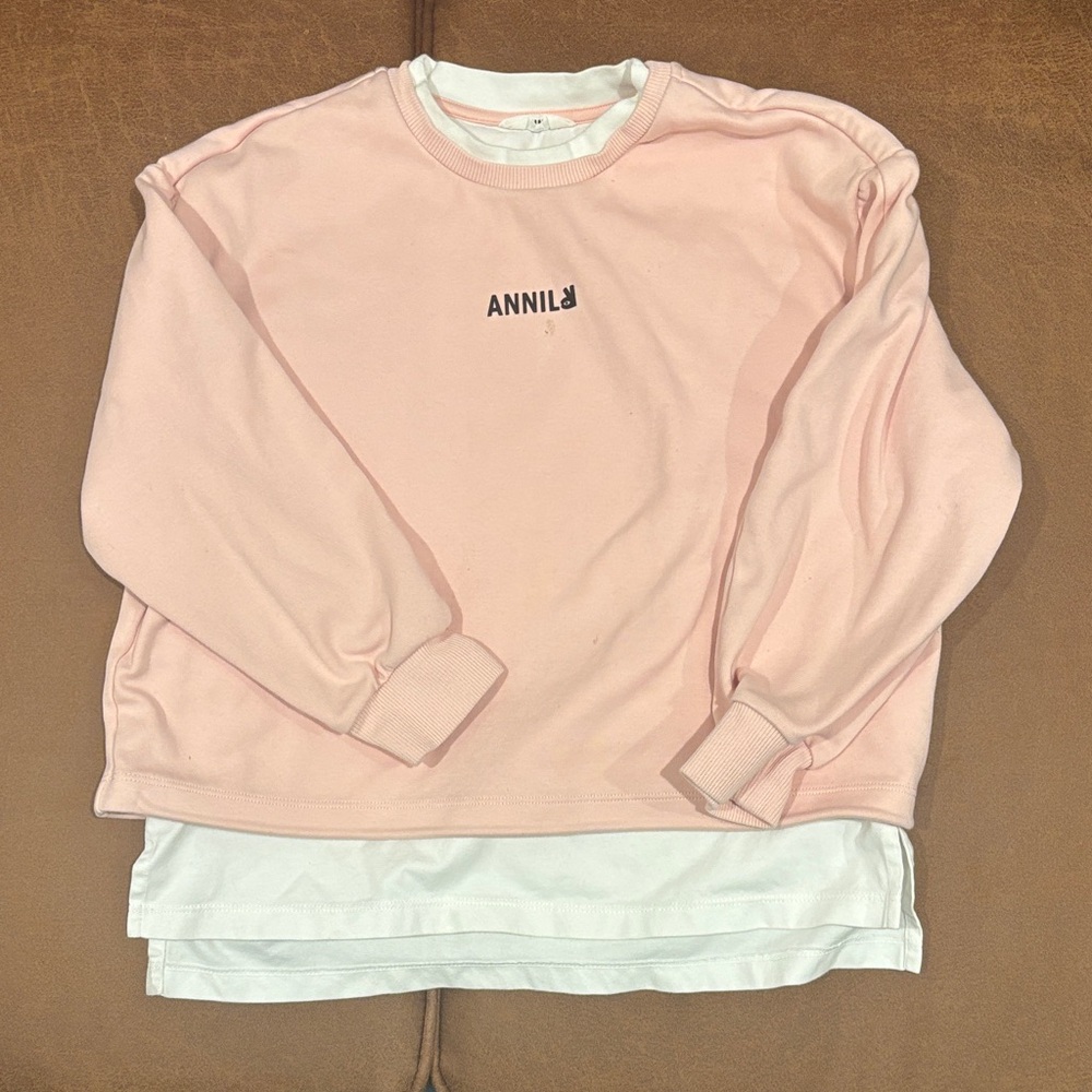 Anniel Blush Pink Kids Sweatshirt